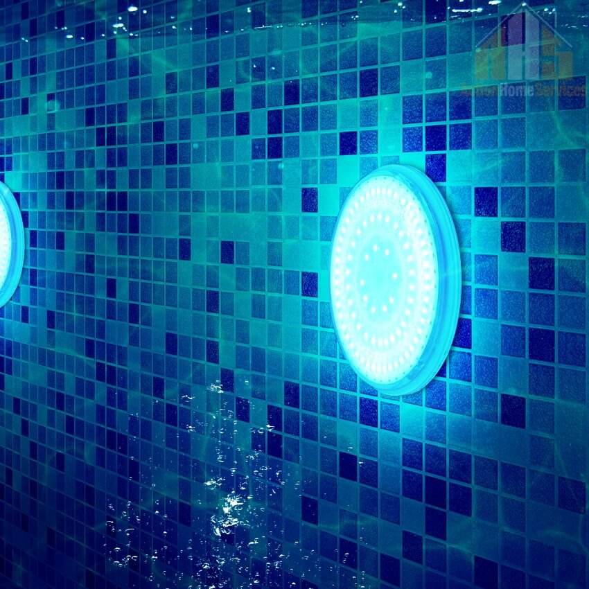 Expert installation of swimming pool lighting