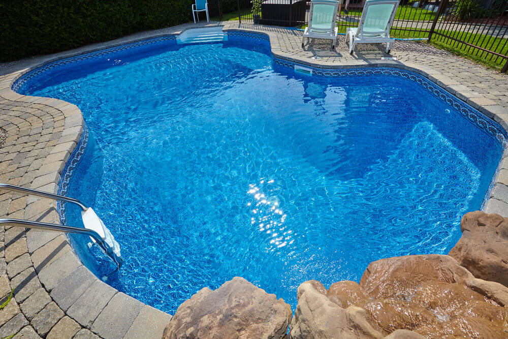 Pool flooring installation