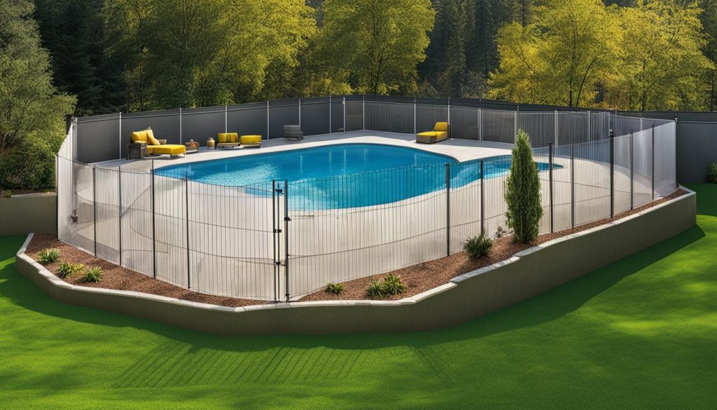 Pool safety fencing
